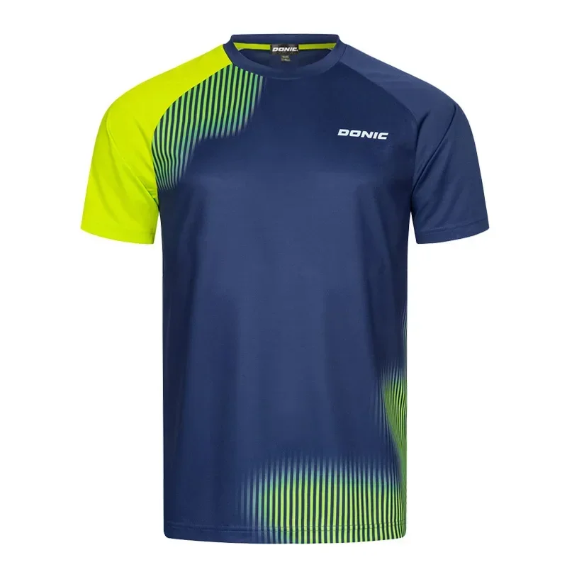 Badminton Asia - Men Table Tennis T-Shirt Undercurrent Pattern