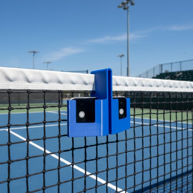 Tennis Net Camera Holder Sturd - đánh giá và giá Badminton Video